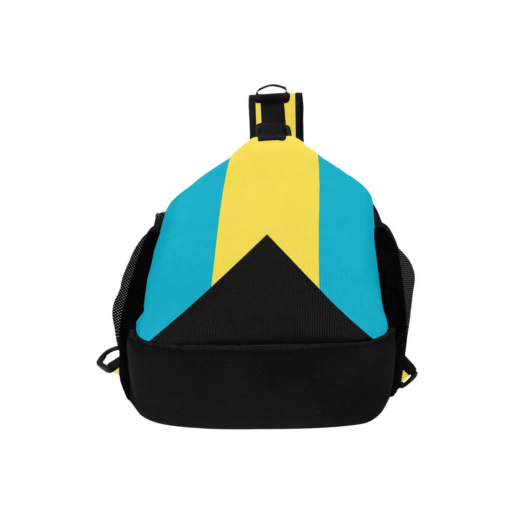 Bahamas Flag Men's Casual Chest Bag - Conscious Apparel Store