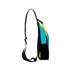 Bahamas Flag Men's Casual Chest Bag - Conscious Apparel Store
