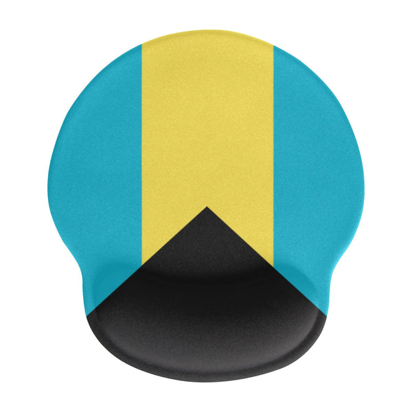 Bahamas Flag Mouse Pad with Wrist Rest Support - Conscious Apparel Store