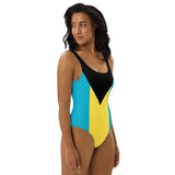 Bahamas Flag One-Piece Swimsuit - Conscious Apparel Store