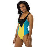 Bahamas Flag One-Piece Swimsuit - Conscious Apparel Store