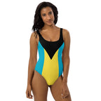 Bahamas Flag One-Piece Swimsuit - Conscious Apparel Store