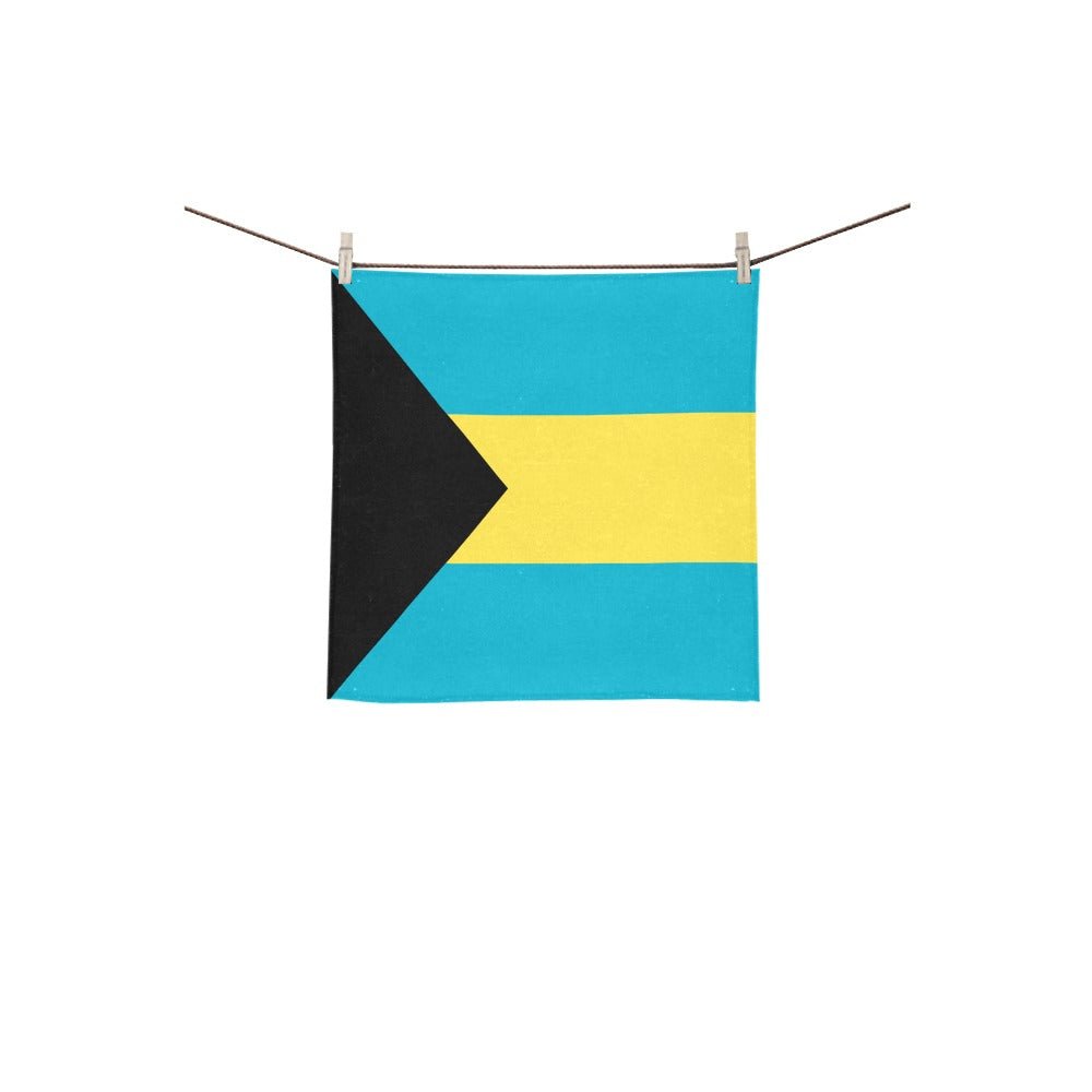 Bahamas Flag Square Towel 13“x13” - Conscious Apparel Store