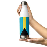 Bahamas Flag Stainless Steel Water Bottle - Conscious Apparel Store