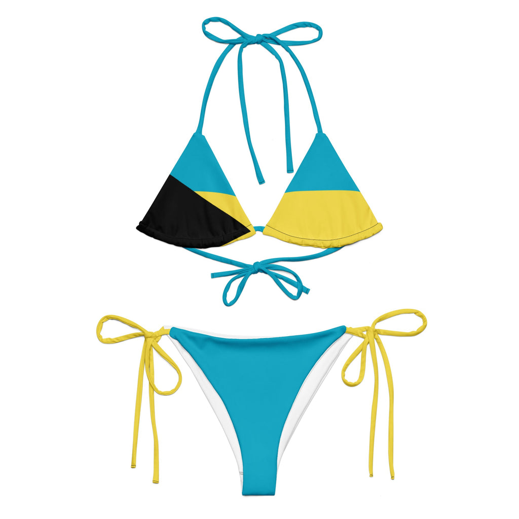 Bahamas Flag string bikini - Conscious Apparel Store