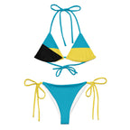 Bahamas Flag string bikini - Conscious Apparel Store