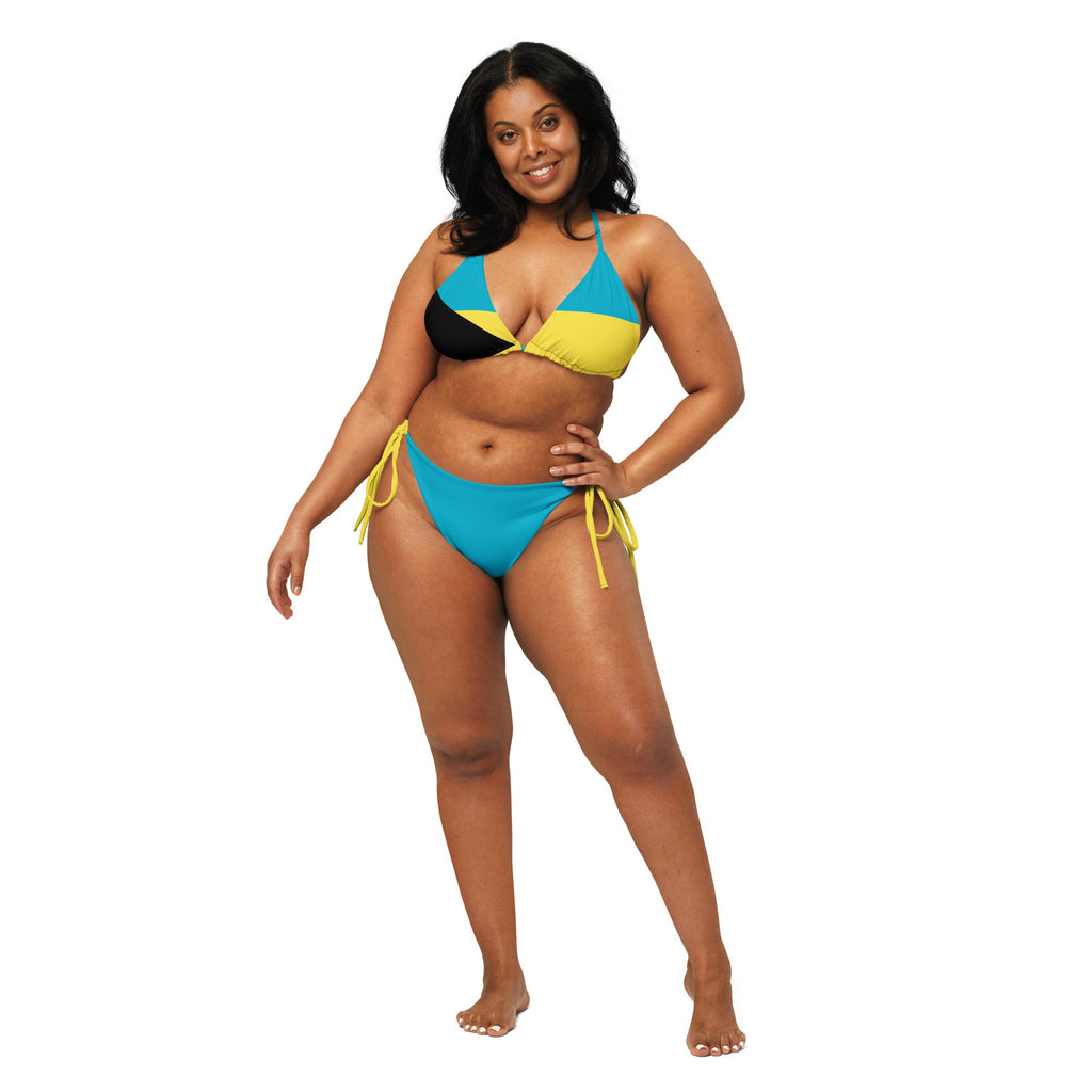 Bahamas Flag string bikini - Conscious Apparel Store