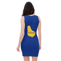 Barbados Flag Bodycon Dress - Conscious Apparel Store
