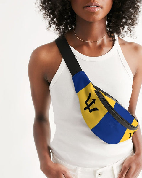 Barbados Flag Crossbody Sling Bag - Conscious Apparel Store