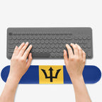 Barbados Flag Keyboard Wrist Rest Pad - Conscious Apparel Store