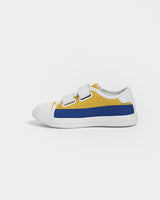 Barbados Flag Kids Velcro Sneaker - Conscious Apparel Store