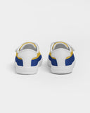 Barbados Flag Kids Velcro Sneaker - Conscious Apparel Store