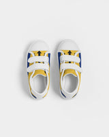 Barbados Flag Kids Velcro Sneaker - Conscious Apparel Store