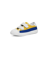Barbados Flag Kids Velcro Sneaker - Conscious Apparel Store