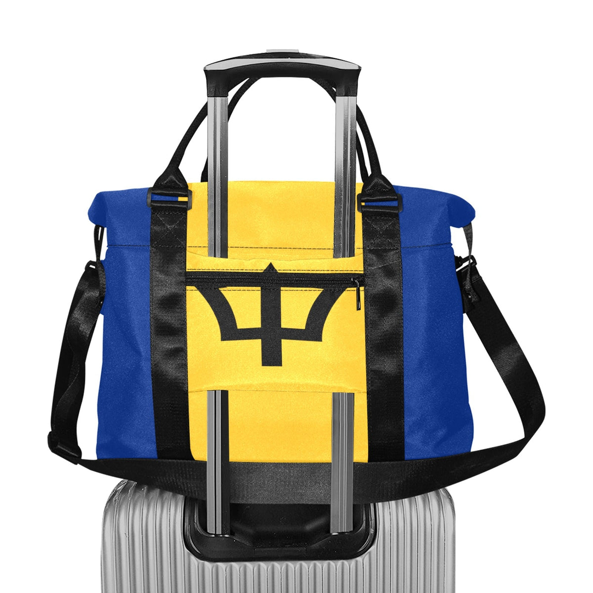 Barbados Flag Large Capacity Duffle Bag - Conscious Apparel Store