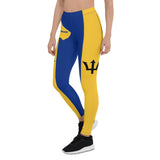 Barbados Flag Leggings - Conscious Apparel Store