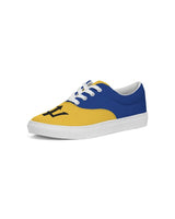 Barbados Flag Map Men's Lace Up Canvas Shoe - Conscious Apparel Store