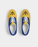 Barbados Flag Map Men's Lace Up Canvas Shoe - Conscious Apparel Store