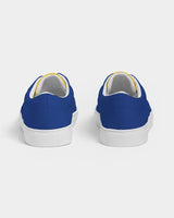 Barbados Flag Map Men's Lace Up Canvas Shoe - Conscious Apparel Store