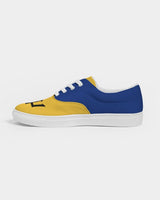 Barbados Flag Map Men's Lace Up Canvas Shoe - Conscious Apparel Store