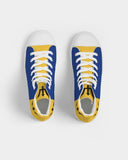 Barbados Flag Map Women's Hightop Canvas Sneakers - Conscious Apparel Store