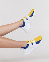 Barbados Flag Map Women's Two-Tone Sneaker - Conscious Apparel Store