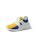 Barbados Flag Map Women's Two-Tone Sneaker - Conscious Apparel Store