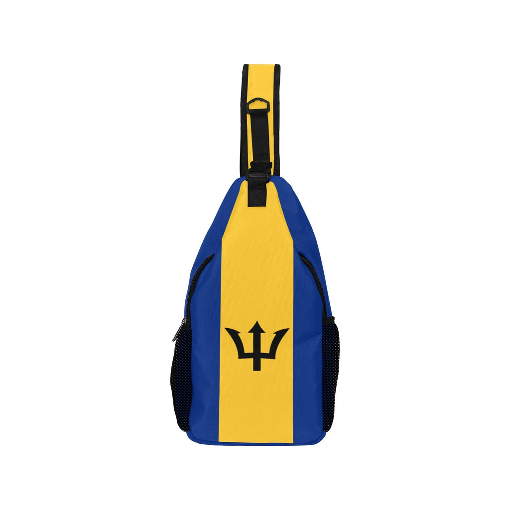 Barbados Flag Men's Casual Chest Bag - Conscious Apparel Store