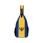 Barbados Flag Men's Casual Chest Bag - Conscious Apparel Store