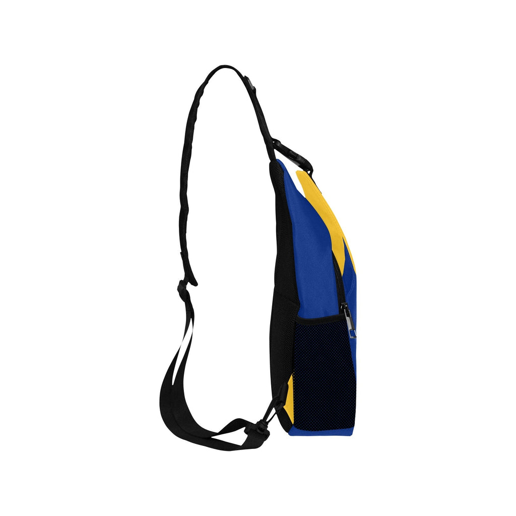 Barbados Flag Men's Casual Chest Bag - Conscious Apparel Store