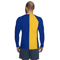 Barbados Flag Men's Rash Guard - Conscious Apparel Store