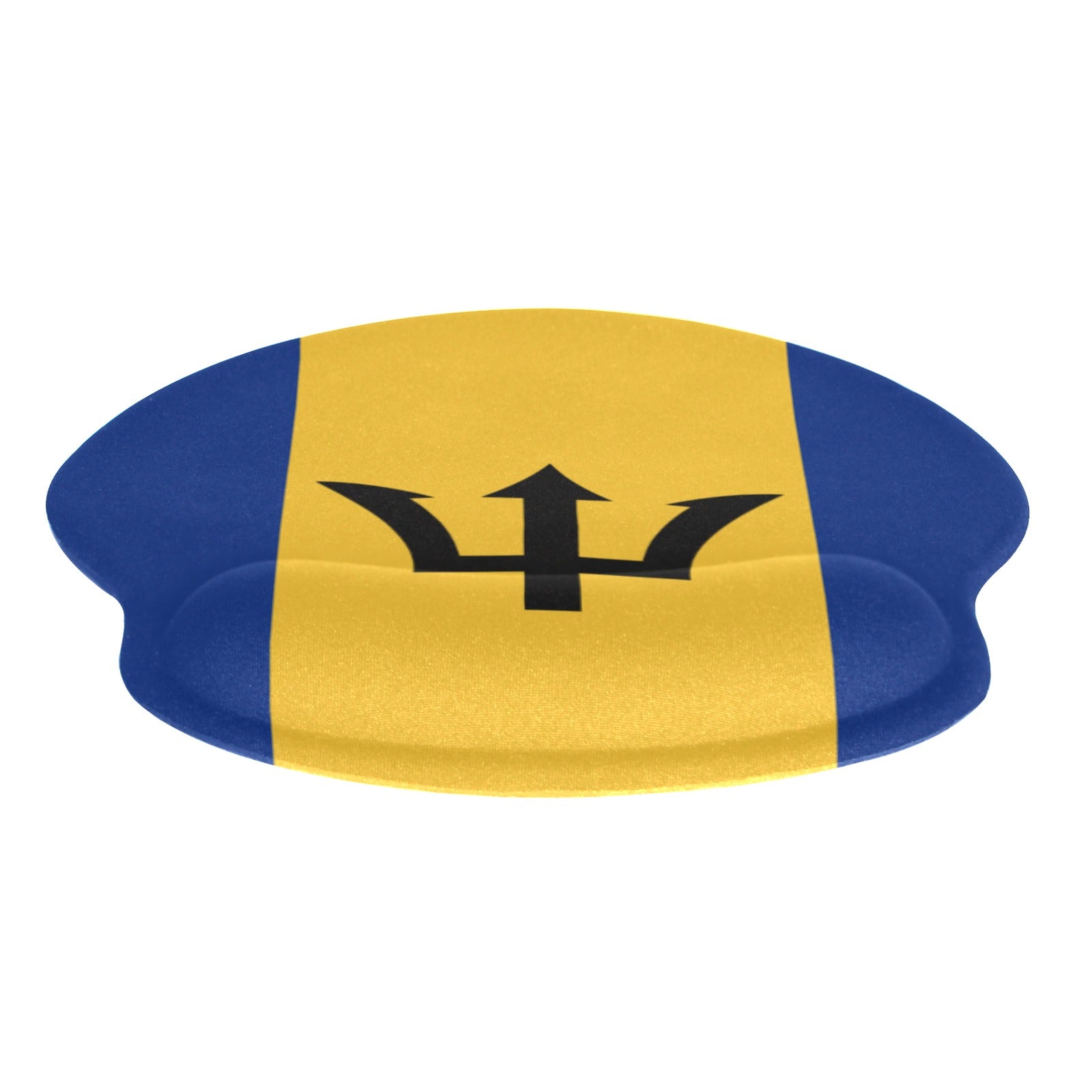Barbados Flag Mouse Pad with Wrist Rest Support - Conscious Apparel Store