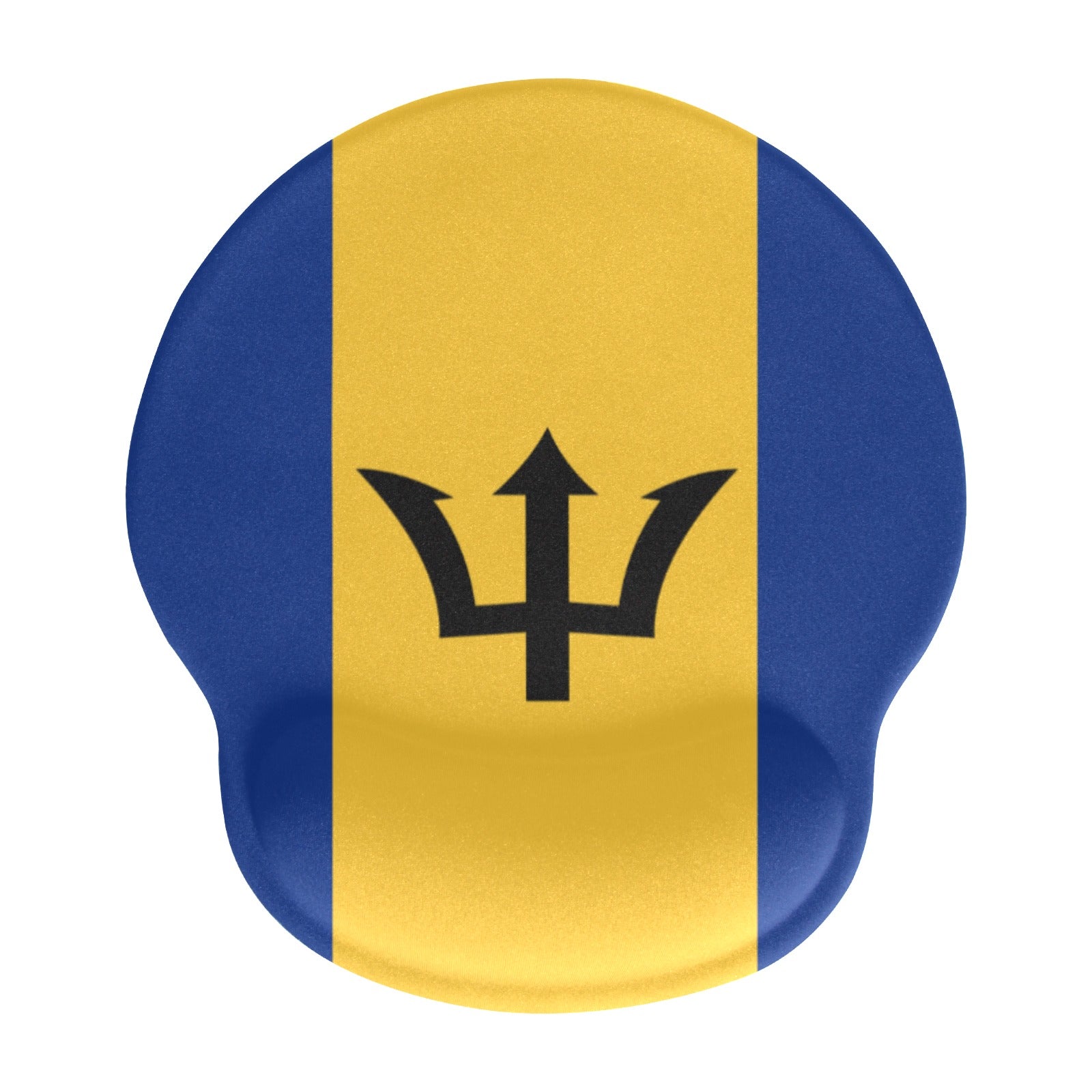 Barbados Flag Mouse Pad with Wrist Rest Support - Conscious Apparel Store