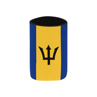 Barbados Flag Neoprene Can Cooler 4" x 2.7" dia. - Conscious Apparel Store
