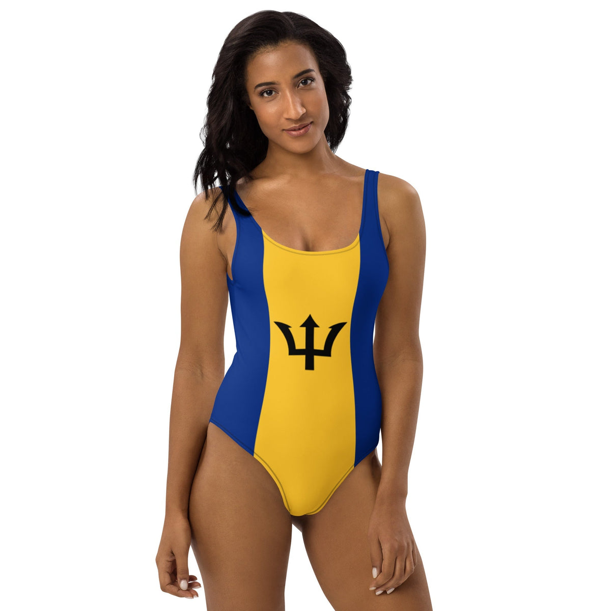 Barbados Flag One-Piece Swimsuit - Conscious Apparel Store