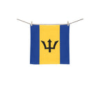 Barbados Flag Square Towel 13“x13” - Conscious Apparel Store