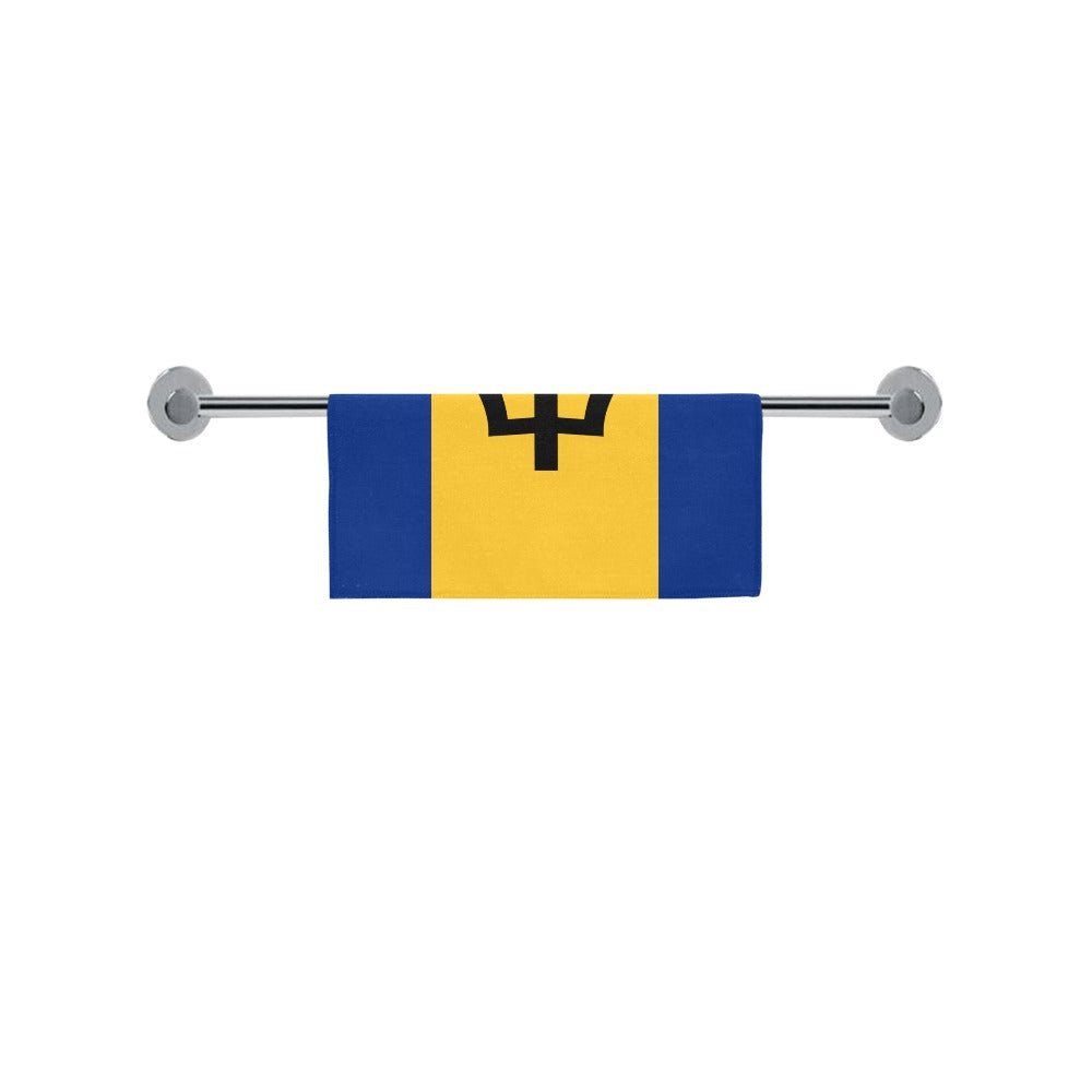 Barbados Flag Square Towel 13“x13” - Conscious Apparel Store