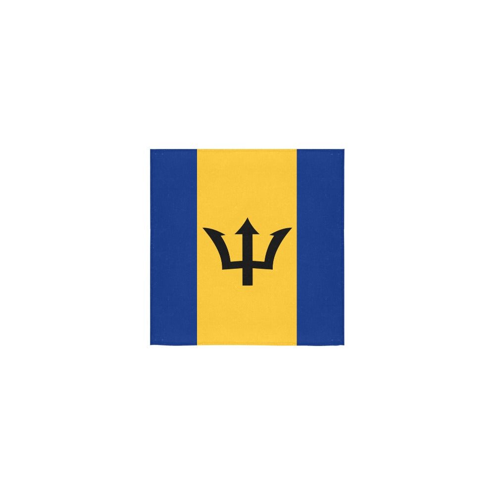 Barbados Flag Square Towel 13“x13” - Conscious Apparel Store