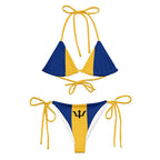 Barbados Flag string bikini - Conscious Apparel Store