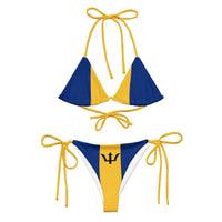 Barbados Flag string bikini - Conscious Apparel Store