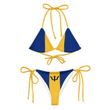 Barbados Flag string bikini - Conscious Apparel Store