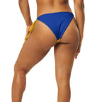 Barbados Flag string bikini bottom - Conscious Apparel Store