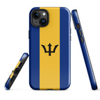 Barbados Flag Tough Cellphone Case for iPhone® - Conscious Apparel Store