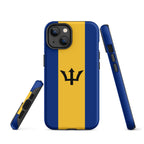 Barbados Flag Tough Cellphone Case for iPhone® - Conscious Apparel Store