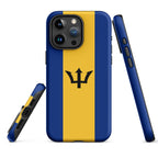 Barbados Flag Tough Cellphone Case for iPhone® - Conscious Apparel Store