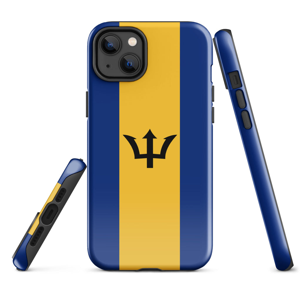 Barbados Flag Tough Cellphone Case for iPhone® - Conscious Apparel Store