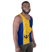 Barbados Flag Unisex Tank Top - Conscious Apparel Store