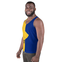 Barbados Flag Unisex Tank Top - Conscious Apparel Store