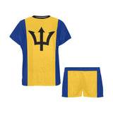 Barbados Flag Women's Short Pajama Set - Conscious Apparel Store