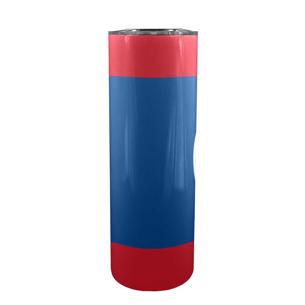 Belize Flag 20oz Tall Skinny Tumbler with Lid and Straw - Conscious Apparel Store